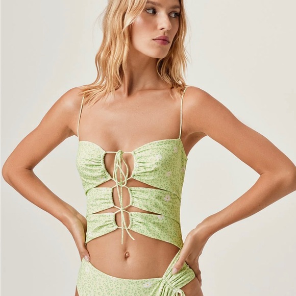 LEOPARD DAISY CUT OUT ONE PIECE - Picture 3 of 7